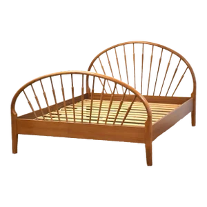 1960s Danish Modern Teak Queen Platform Bed
