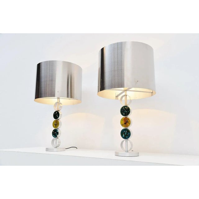 Metal Table Lamps from Raak, Holland, 1972, Set of 2 For Sale - Image 7 of 11