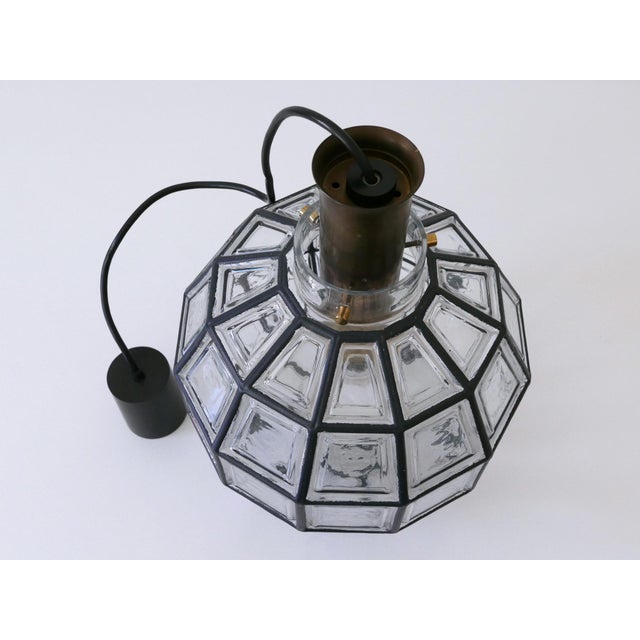 Large Mid-Century Modern Pendant Lamp by Glashütte Limburg, Germany, 1960s For Sale - Image 17 of 18