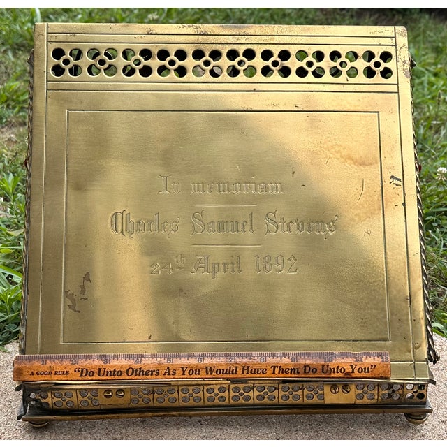 Gothic Revival Brass Missal Bible Stand For Sale - Image 17 of 18