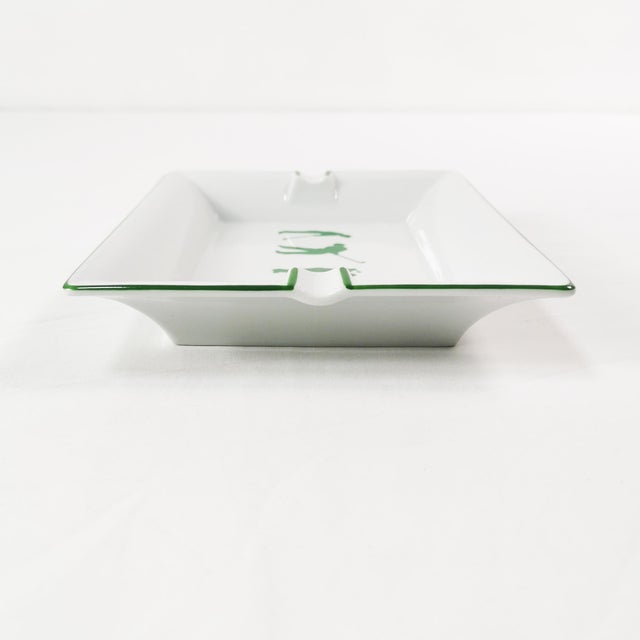 1980s Vintage French Porcelain Cigar Ashtray from Philippe Deshoulieres, 1980s For Sale - Image 5 of 9