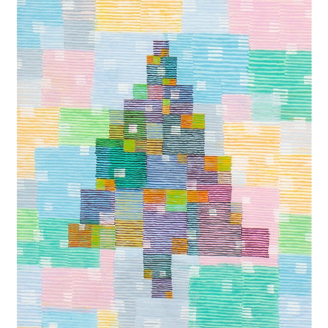 A 1985 gouache painting of a Christmas tree by the American artist William Itter (1942-2025). This painting features a...