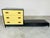 Campaign Renzo Rutili Style Yellow and Black Campaign Chest of Drawers With Low Bench For Sale - Image 3 of 10