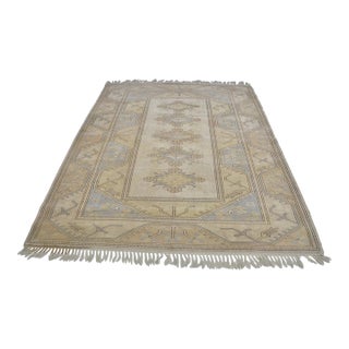 1950s Large Oversized Turkish Oushak Rug For Sale