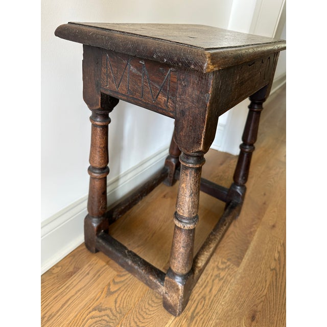 Mid 18th Century 18th Century Oak Joint Stool For Sale - Image 5 of 11