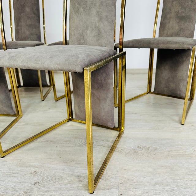 1970s Vintage Chairs Attr. To Maison Jansen – Set of 10 For Sale - Image 5 of 9