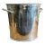 1980s Silver Plate Champagne Bucket With Handles and Rope Detail Rim For Sale