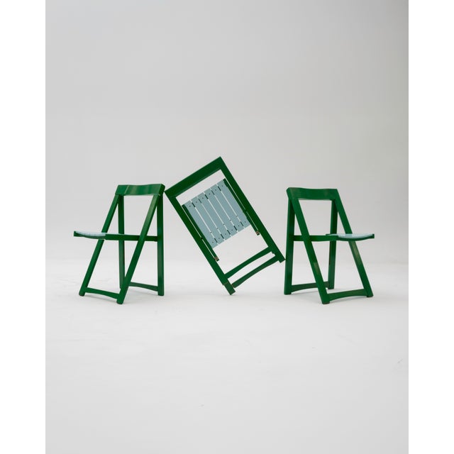 Trieste Folding Chairs by Aldo Jacober, 1970s, Set of 3 For Sale - Image 3 of 6