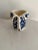 Early 21st Century Signed Studio Pottery Figural Jacket Vase – Blue & White Floral Ceramic Sculpture – Artisan Vessel For Sale - Image 5 of 10