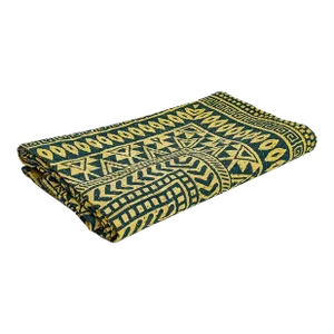 Sunburst Spiral Block Print Cotton Bedcover