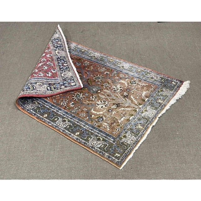 Handmade Iranian Wool Rug For Sale - Image 10 of 11