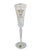 Gold Waterford Crystal 3 French Hens 12 Days of Christmas Gold Champagne Flute in Box For Sale - Image 8 of 13