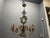 Florentine Tole Ceramic Flower Chandelier Tole metal pastel colored frame with ceramic roses Height without chain 64 cm...