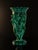 Art Deco Malachite Glass Vase by František Pazourek, Former Czechoslovakia, 1930s For Sale - Image 3 of 8