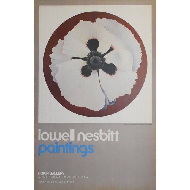 Poppy by Lowell Nesbitt is a striking poster created for an exhibition at the Hokin Gallery in Palm Beach, held from April...