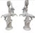 Add a touch of mythical elegance and vintage charm to your home decor with this striking pair of vintage ceramic...