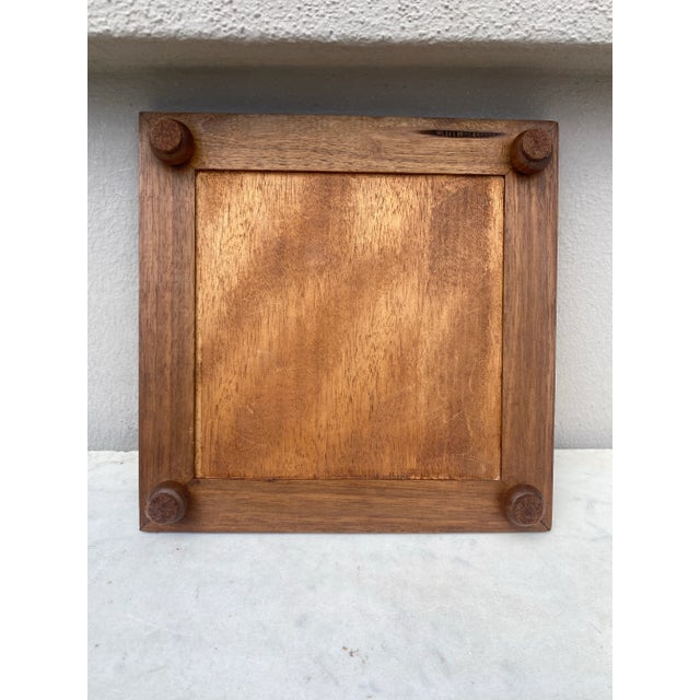 Art Nouveau Majolica Grapes Trivet Circa 1900 For Sale In Austin - Image 6 of 6