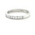 2010s James Allen Platinum Pave Diamond Wedding Band 0.42ct 4.48g, Size 6.25 For Sale - Image 5 of 7
