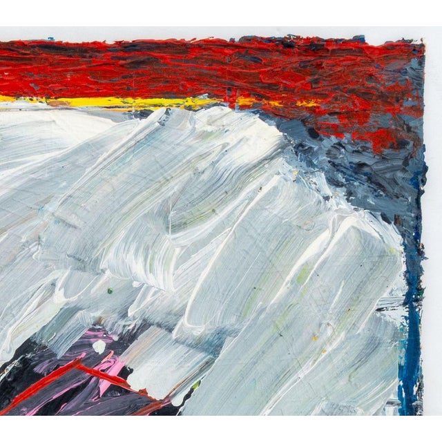 Contemporary Elfi Schuselka Abstract Composition Oil on Canvas For Sale - Image 3 of 5