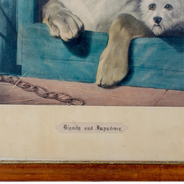"Dignity and Impudence Dog" Lithograph Print by Sir Edwin Henry Landseer For Sale - Image 4 of 5