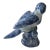 Vintage Blue and White Chinoiserie Parrot Figurine For Sale