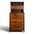 2000 - 2009 Mahogany Tiered Marine Cabinet with Drop-Leaf Doors For Sale - Image 5 of 5