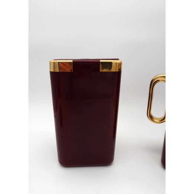 Red Bottle Serving Set by Hans Turnwald Germany, 1970s, Set of 3 For Sale - Image 8 of 18