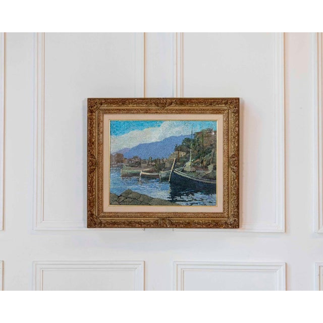 Ferruccio Piovano, "Port of Camogli," oil on cardboard, signed, 1974 Ferruccio Piovano (1914-1989)Port of Camogli, 1974Oil...