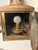 Brown Antique Brass Three-Lens Nautical Navigation Oil Lantern With Red Blue & Clear Lens For Sale - Image 8 of 12