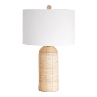 Maye Rattan Cylindrical Lamp For Sale