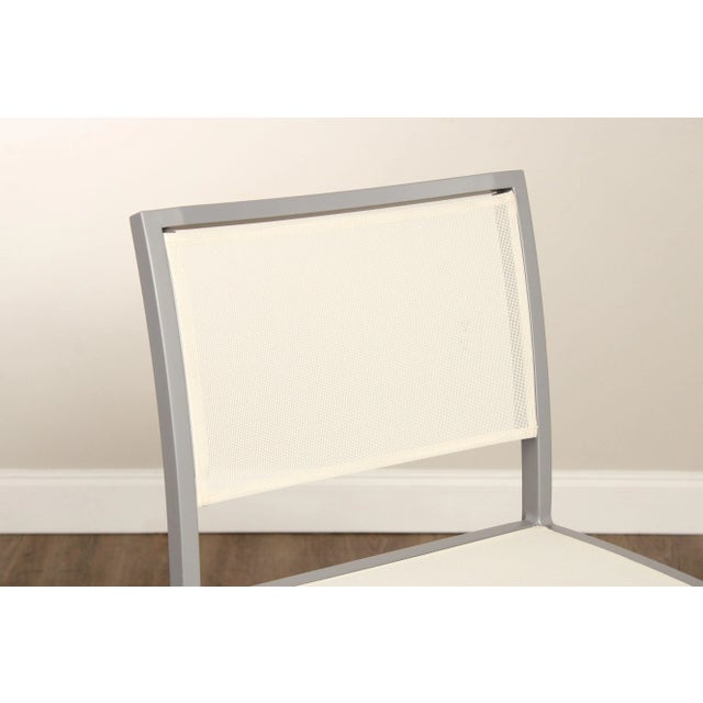 2020s Janus Et Cie 'Koko II' Set of Four Aluminum And Mesh Barstools For Sale - Image 5 of 12