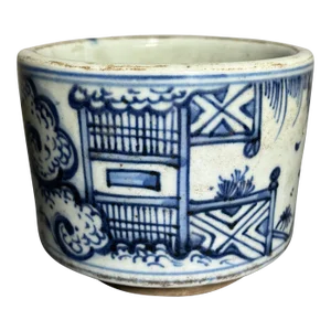 Antique Chinese Blue & White Porcelain Censer