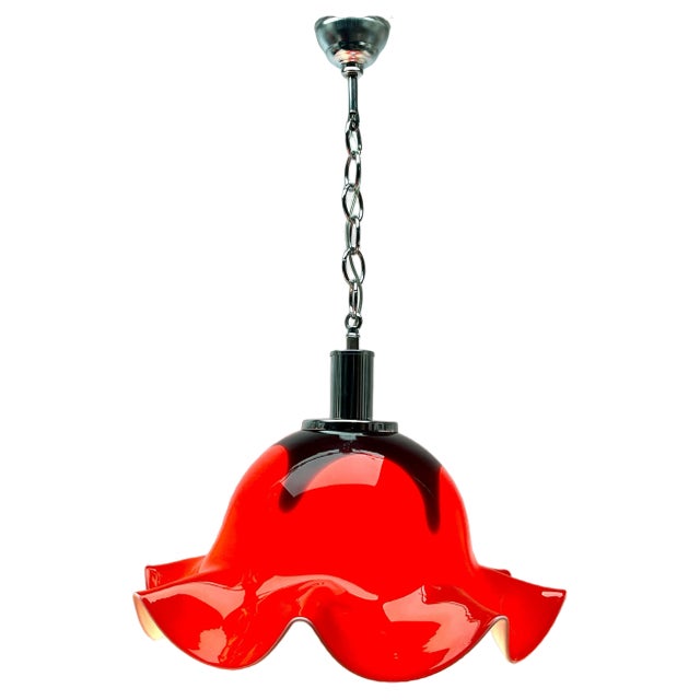 Vintage Pendant Light in Murano Glass, 1960s For Sale