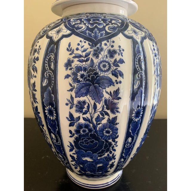 Ardalt Blue Delfia Blue & White Porcelain Ginger Jar For Sale In South Bend - Image 6 of 11