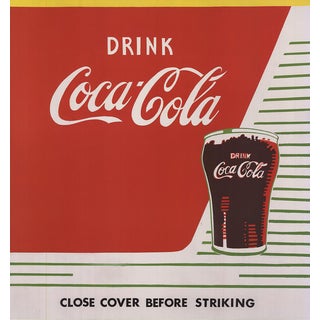 2013 Andy Warhol 'Close Cover Before Striking' Pop Art Red,White Denmark Offset Lithograph For Sale