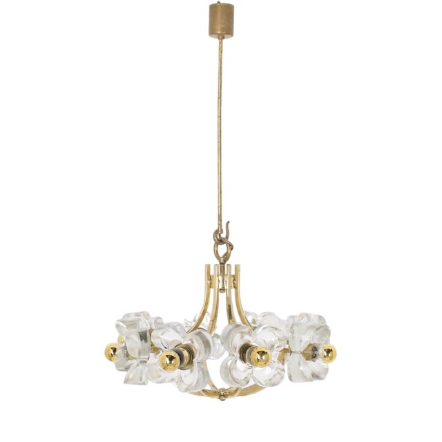 Brass Chandelier from Simon & Schelle, 1970s For Sale