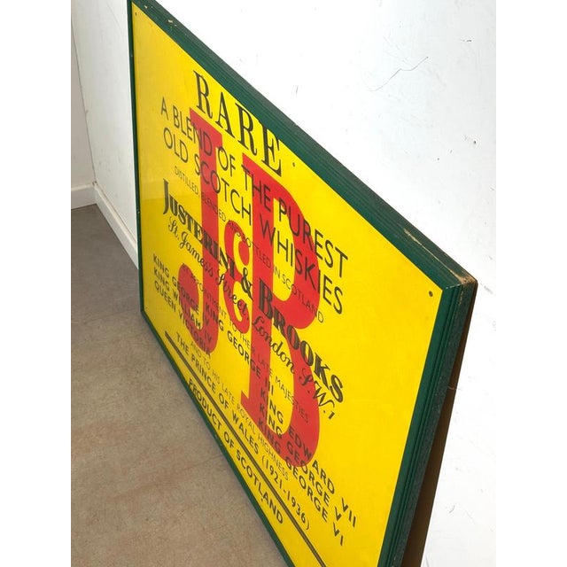J&B Whisky Advertising Sign from Justerini & Brooks For Sale - Image 4 of 5