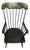 Nichols & Stone Black Stencilled Windsor Rocking Chair - Vintage Mid 20th Century - Made in Massachusetts For Sale