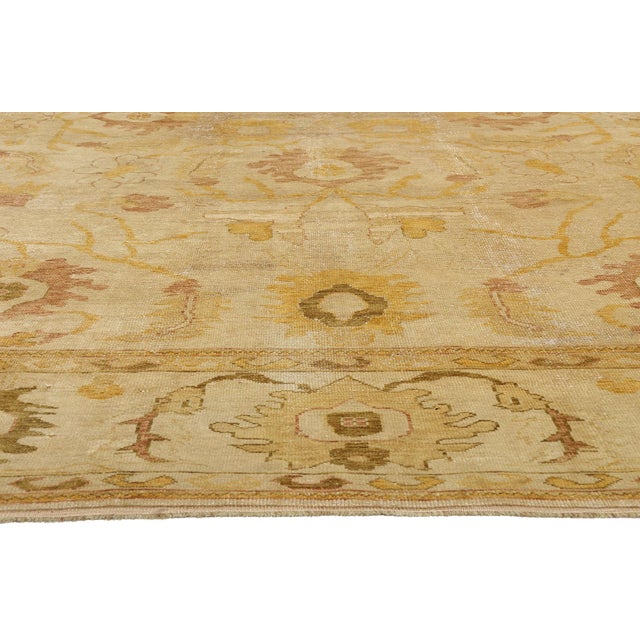 Vintage Turkish Oushak Rug, 11'06 X 15'01 For Sale - Image 4 of 10