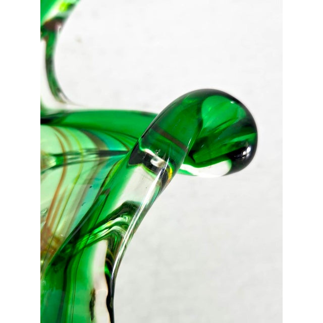 1960s Fratelli Toso Murano Stretched Art Glass Bowl For Sale - Image 11 of 11