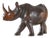 Rhino Sculpture in Carved Wood, 1950s For Sale