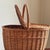 Mid Century Rustic European-Style Oval Picnic Basket For Sale In Baltimore - Image 6 of 14