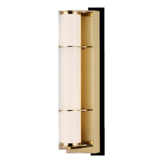 Currey & Company Blaine Brass Bath Wall Sconce For Sale
