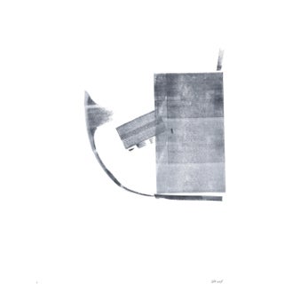 Ink on Paper_003 Original Modern Abstract Gray Painting by Carrie Bergey For Sale