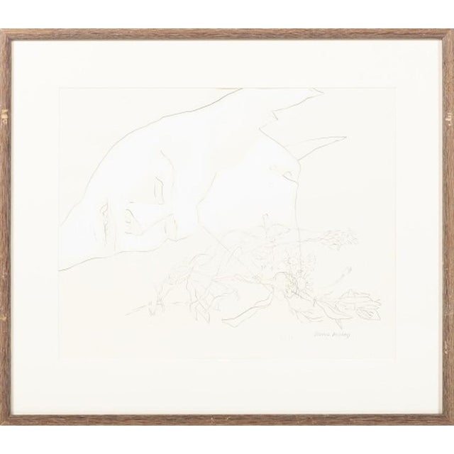 Modern Graça Morais, Masks, 1988, Acrylic and Graphite on Paper For Sale - Image 3 of 3