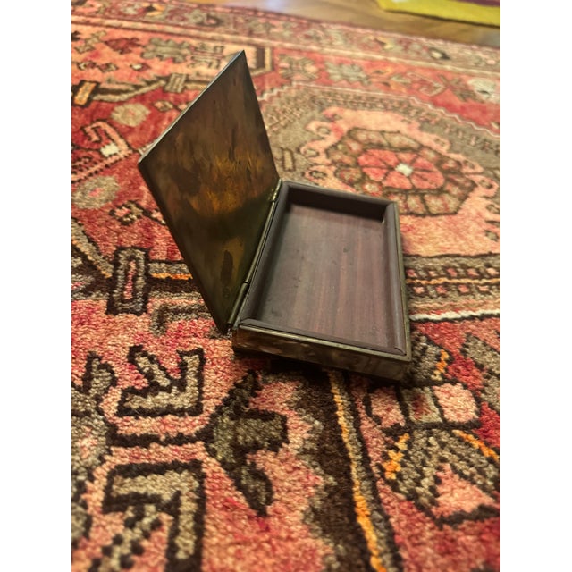 Shell Vintage Abalone Tiled Jewelry/ Trinket Box For Sale - Image 7 of 9