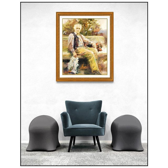 Message us to inquire about custom framing options! (Included for free with every purchase) The artwork here, "The Park...