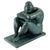 Art Deco Style Modern Sculpture, Green Patinated Bronze For Sale - Image 10 of 10