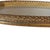 Vintage Vanity Tray Ornate Gold Filigree Rim With Gold and Silver Bird Motif Under Glass For Sale - Image 9 of 15