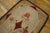 Beige 1890s Medallion Roses Beige Ground Folk Art Antique Amercian Hooked Small Rug For Sale - Image 8 of 9
